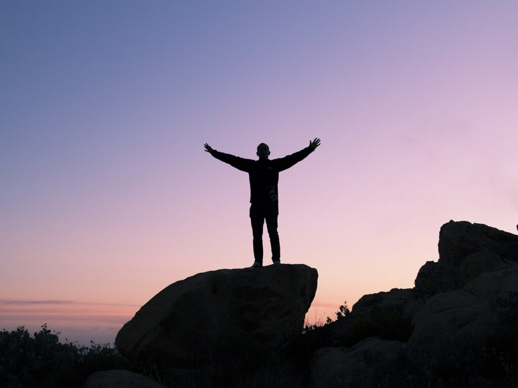 person, nature, silhouette